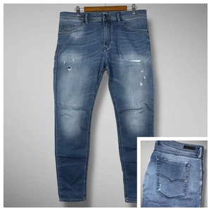 Diesel Spender-NE Men's Jogg Jeans Sweatpant 34x31 Slim Skinny Fit Distressed - Picture 1 of 17