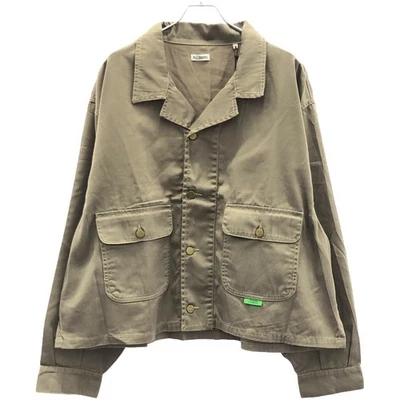 WILLY CHAVARIA 棉斜纹工作夹克 BEIGE M 二手 MESC-0 — 第 1/4 张图片