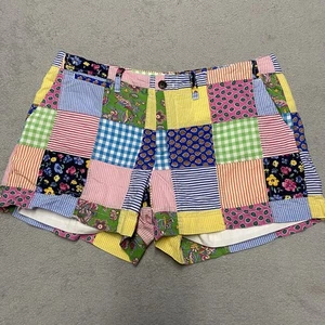 Ralph Lauren Shorts Damen 2 Patchwork Bunt Y2K Vintage Gefüttert - Bild 1 von 9