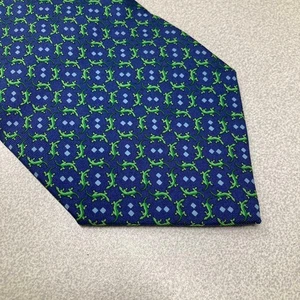 Salvatore Ferragamo Corbata por todas partes patrón Lagarto auténtico hecho... - Imagen 1 de 10