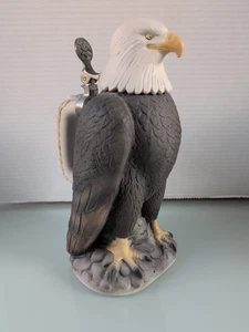 Vintage Budweiser Anheuser Busch Full American Eagle Bierstein selten - Bild 1 von 16