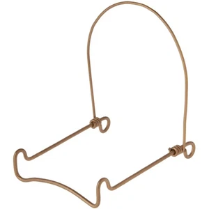 Bard's Adjustable Gold-toned Wire Easel Stand, 4" H x 3.25" W x 4.5" D - Picture 1 of 1