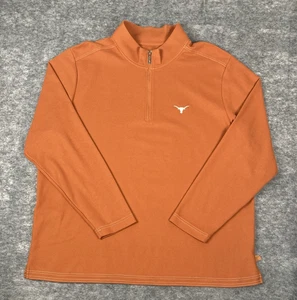 Texas Longhorns Tommy Bahama Pullover Herren 2XL Quarter Zip Orange Supima - Bild 1 von 7