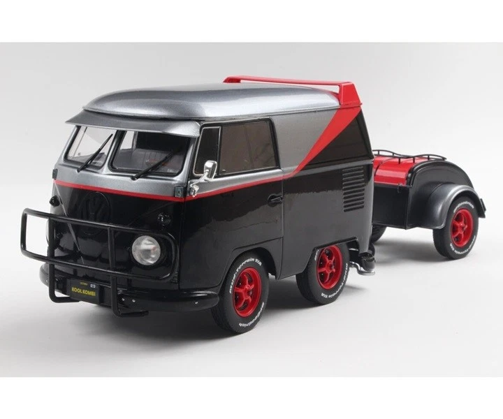 1/18 SOLIDO - VOLKSWAGEN - T1 VAN KOOL COMBI SPORT WITH TRAILER 1950 1810903