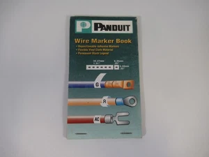 Panduit PCMB-1 Pre-Printed Wire Marker Book Missing Some Markers USED - Picture 1 of 12