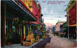 CPA Carte Postale Etats Unis San Francisco Grant Avenue Chinatown 1926 VM101017 - Picture 1 of 2