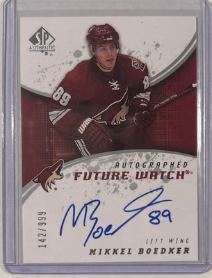 2008-09 SP Authentic Auto Future Watch /999 Mikkel Boedker #245 Rookie Auto RC - Image 1 of 2
