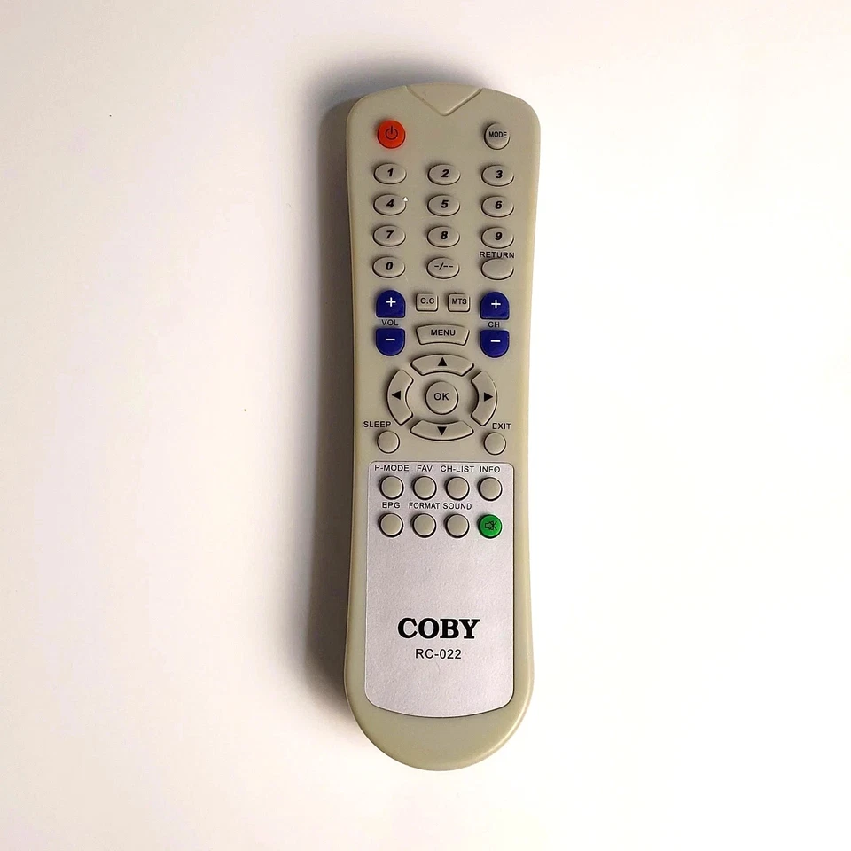 Original Genuine OEM Coby RC-022 Remote Control with batteries - Image 1 of 1