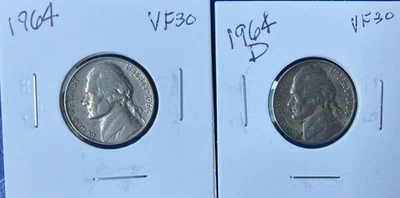 1964 P & D Jefferson Nickel Set. Very Fine ++ Condition. A Must Have Set. - Image 1 of 4