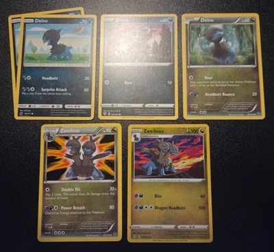 Deino (4x) & Zweilous (2x) - Pokemon Cards mini-set - Image 1 of 3