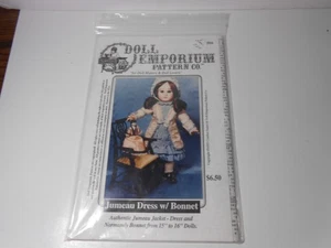 Puppe Emporium Schnittmuster zur Herstellung von Jumeau Kleid mit Haube Jacke 15-16" - Bild 1 von 2