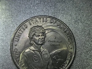 🔥2022-P Dr. Sally Ride 25C. Ghost Comet, Drooling George, Die Crack Obverse🔥 - Picture 1 of 9