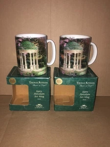 2 TAZZINE DA CAFFÈ THOMAS KINKADE IL GIARDINO DELLA PREGHIERA - Foto 1 di 5