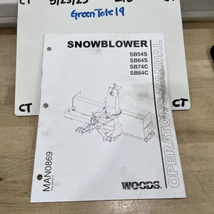 WOODS SnowBlower Operators Manual MAN0869 - Picture 1 of 3
