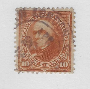 Scott # 283, 10 cents orange brown, Webster, 1898, VF+ - Picture 1 of 1