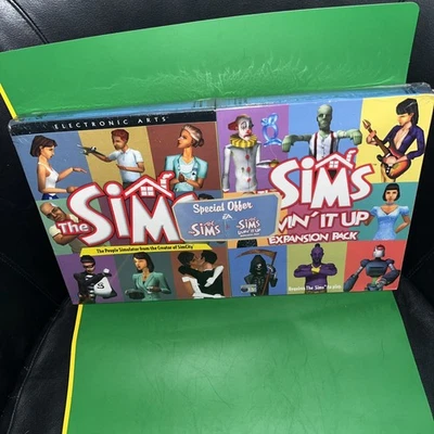 The Sims pc game & living it up expansion double Big Box collectors edition   - Image 1 of 4