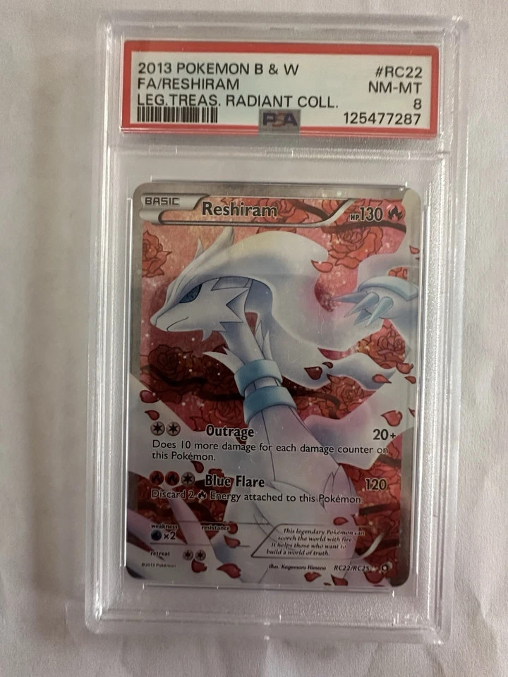 Reshiram (Full Art) RC22/RC25 Legendary Treasures: Radiant Collection Holo - Image 1 of 2