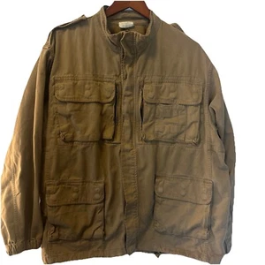 Giacca fienile cinque stelle adulto militare utilità campo lavoro marrone tasche taglia XL - Foto 1 di 18