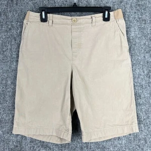 Lands Ends Shorts Boys XXL 18-20 Beige Bermuda Stretcg Waist School Uniform - Picture 1 of 9