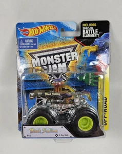 MATTEL HOT WHEELS MONSTER JAM RARE  BLACK STALLION X-RAY BODY BATTLE SLAMMER - Picture 1 of 11