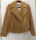 Next Mustard Loose Fit teddy coat, Size 6 ( Fits Me, Size 8)