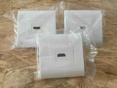 3 Stück HDMI Unterputz Steckdose weiß mit OVP - Bild 1 von 3
