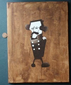 2004 Eric Maldre Unlikely Moose Abraham Lincoln's Ward Lamon pintura original-- - Imagen 1 de 1