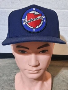 Vtg 1980s Southeastern Ohio Freight Lines Patch Trucker Snapback Hat Cap NWOT - Picture 1 of 6