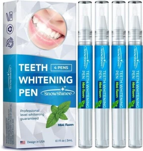 Teeth Whitening Pen Gel: 4 Pcs Tooth White Gel for a Beautiful Smile Night and - Picture 1 of 7