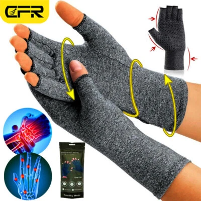 Guantes de compresión para artritis para osteoartritis reumatoide alivio del dolor de Raynaud Foto 1 de 4