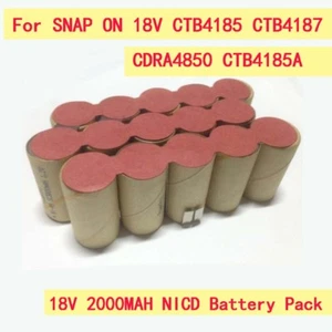SOLDADURA REQUERIDA para Snap-on18V CTB4185/CDRA4850 2.0Ah NICD batería de reconstrucción - Imagen 1 de 3