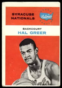 1961 FLEER HAL GREER 16 VG HOF RC BASKETBALL SYRACUSE NATIONALS - Picture 1 of 2