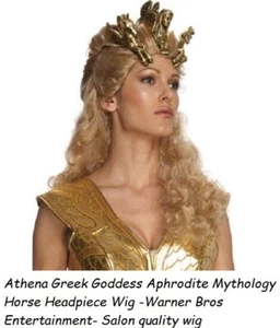 Athene griechische Göttin Aphrodite Mythologie Pferd Kopfstück Perücke ZUSAMMENPRALL DER TITANEN - Bild 1 von 2