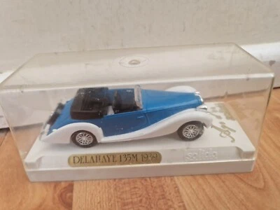 1/43 Solido Età D'O - Classico 1939 Delahaye 135M Blu/Bianco Pressofuso Auto - Immagine 1 di 3