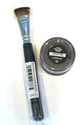BareMinerals Smoked Gray Eye Liner Shadow Eye Color & Flathead Eyeshadow Brush - Image 1 of 4