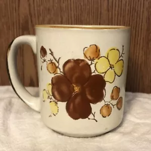 Taza vintage JMP Casualstone 8 oz flor silvestre floral Cottagecore 601 Corea - Imagen 1 de 6