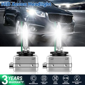 2x New D3S Xenon HID Headlight Bulbs 6000K White For Kia Sedona 2015-2018 - Picture 1 of 12