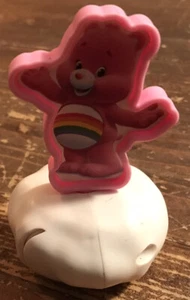 Burger King Kids Meal Toy Care Bears Cheer Bear on Cloud 2013 Pink Rainbow - Picture 1 of 4