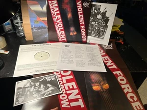TEST PRESS Pressing Violent Force Malevolent Assault of Tomorrow LP sodom razor - Picture 1 of 11