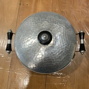 Vintage MMM S.A. India Circa Mid 19th Century Hammered Aluminum Pan w/ Lid - Picture 1 of 9