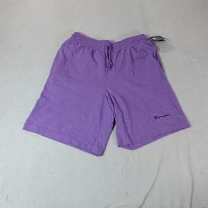 Champion Shorts Mens XL Purple Sweat Loose Lounge Athletic Drawstring Pocket New - Picture 1 of 14