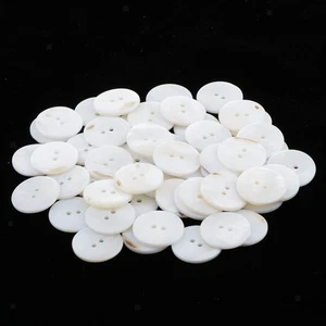 50Pieces Round Shell Buttons For 0.79inch - Picture 1 of 15