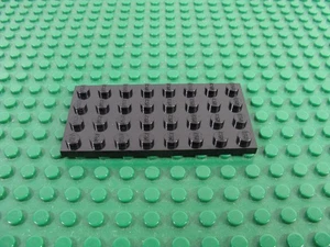 1980er Lego schwarze Platte 4 x 8 Classic Space Castle Town 6927 6062 6377 7720 #3035 - Bild 1 von 2
