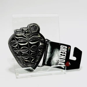Green Day American Idiot Metal Belt Buckle Rock / Punk New With Tags - Picture 1 of 2