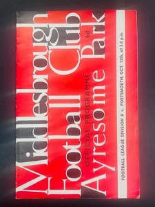 1963/64 MIDDLESBROUGH V PORTSMOUTH 12-10-1963 DIVISION 2 - Picture 1 of 1