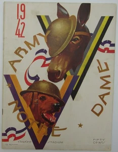 1942 Army vs. Notre Dame College Football Game Program 144490 - Picture 1 of 4