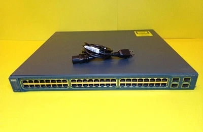 CISCO CATALYST 3560G-48PS-S SERIES NETWORK SWITCH 48 POE ETHERNET & 4 SFP PORTS - Image 1 of 4