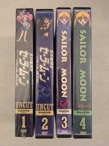 Sailor Moon Diamond Series Season 1-4 DVD Lot Limited Uncut Super S Read Descrip - Picture 1 of 23