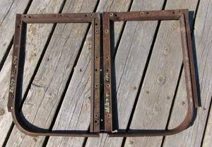1926 1927 Model T Ford Coupe QUARTER WINDOW GARNISH MOLDINGS Original Pair - Picture 1 of 5