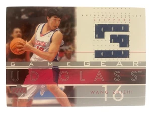 2002-03 Upper Deck UD Glass Patch Wang Zhizhi WZ-GG - Picture 1 of 2